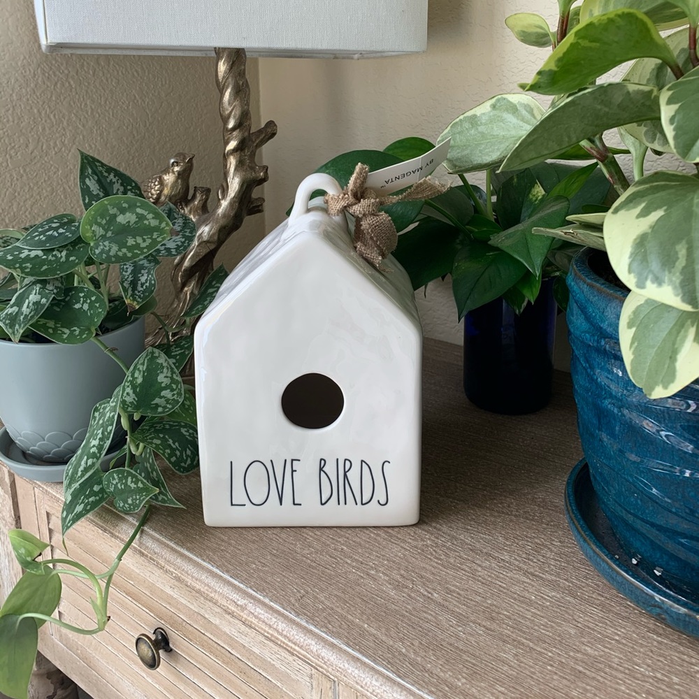 Rae Dunn Love Birds Birdhouse, NWT